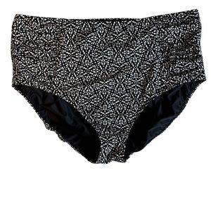 LL Bean Slimming Swimwear Brief Sunblocking UPF‎ 40+  Women’s Bottom SZ 22W